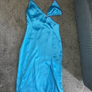 White Fox Boutique Bend the Rules Midi dress blue